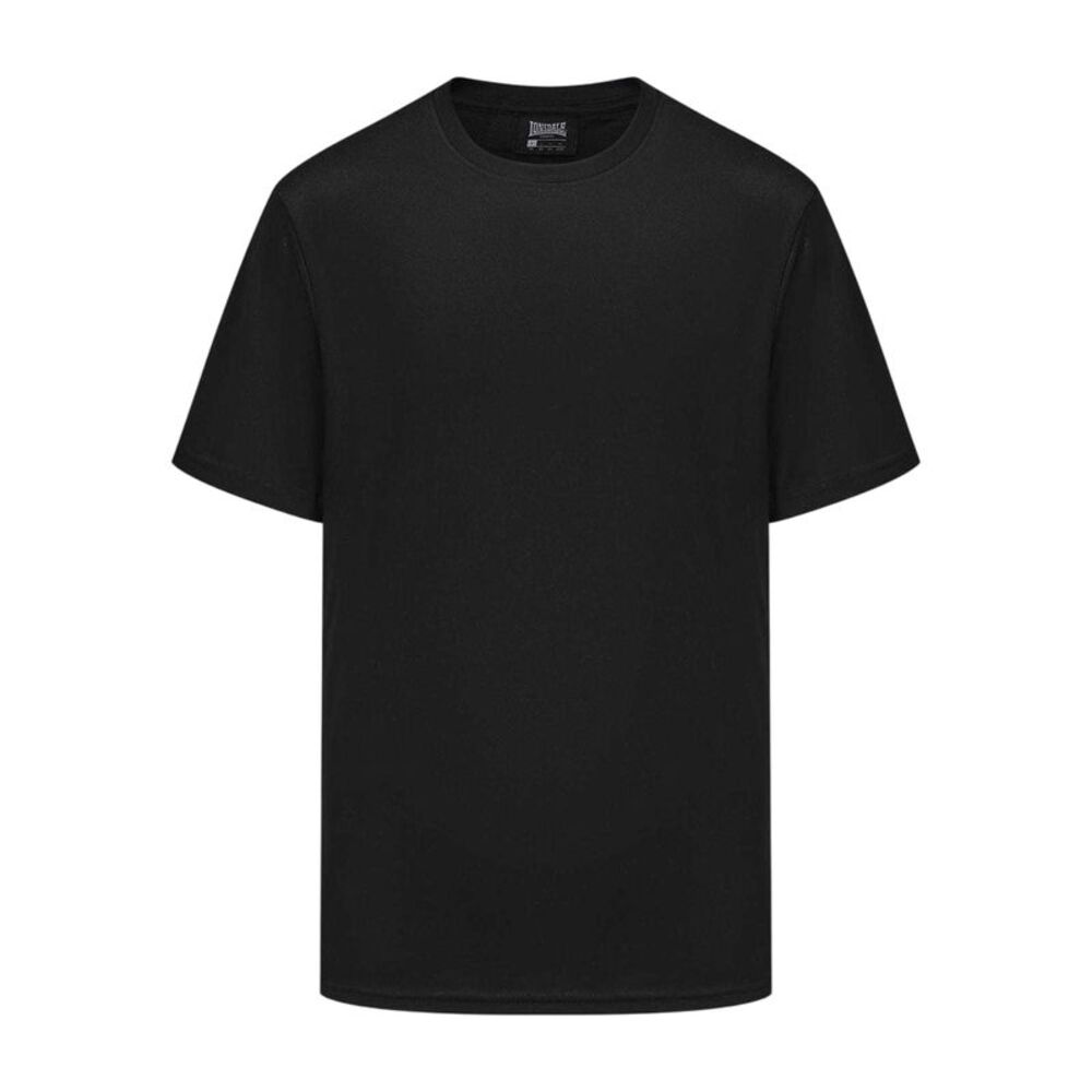 Lonsdale Mens Tech Plain Polyester T-Shirt / Black